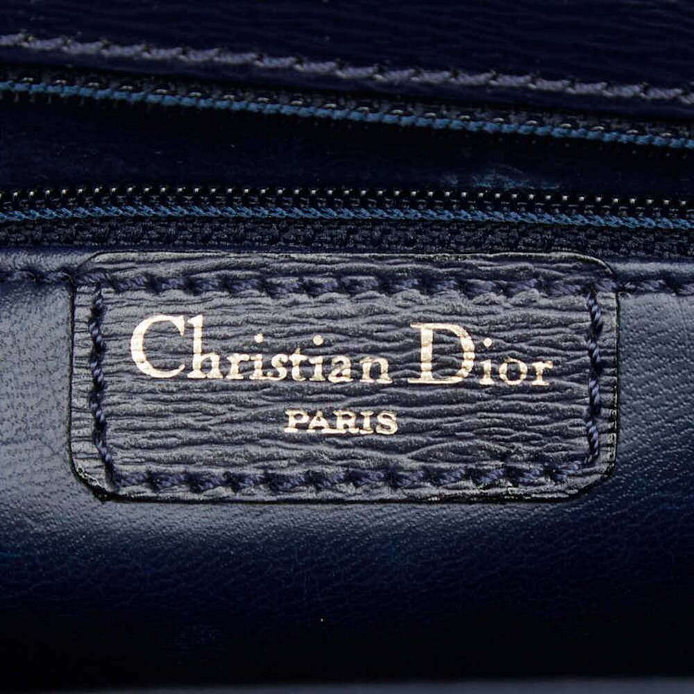 CHRISTIAN DIOR Blue Leather Shoulder Bag - Picture 10 of 11
